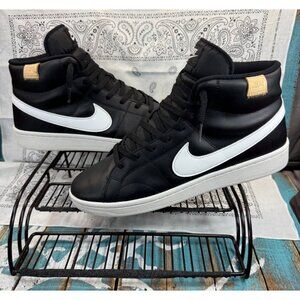Nike Men's Court Royale 2 Mid Basketball Sneakers CQ9179-001 Blk/White Size 12